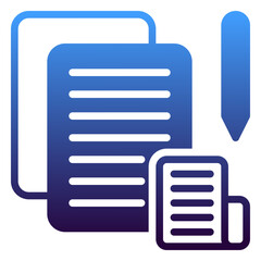 Summary icon, gradient icon style