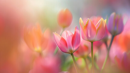 Fototapeta premium Soft light bokeh abstract background