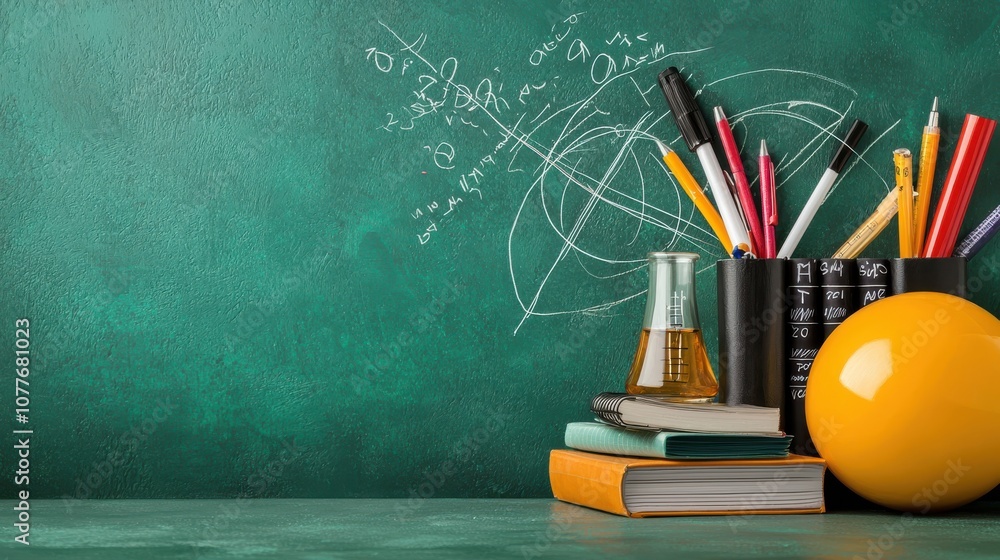 Poster utilizing modern learning tools to enhance educational experiences in a spacious and clean environme