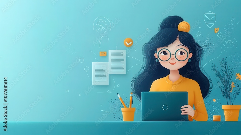 Poster Enhance your remote learning experience with a laptop tips for effective note-taking and study strategies