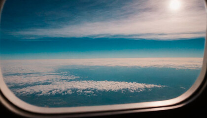 Sky View from Airplane Window: Stunning Aerial Perspectives Above the Clouds