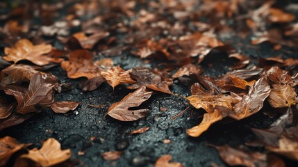 Autumn Leaves on the Ground