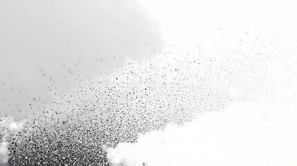 Gray grainy gradient background black white monochrome abstract noise texture banner backdrop design. Monochrome. Illustration