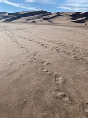 footprints in the sand