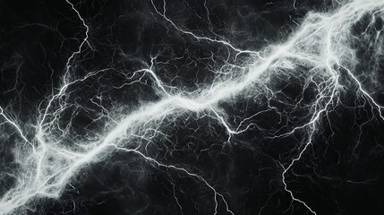 A striking image depicting vivid lightning bolts against a dark background, showcasing nature's power and energy in a dynamic display.