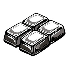 Stylish Monochrome Ice Cubes Drinks Refreshment Coolness