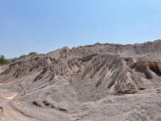 volcanic landscape in island country