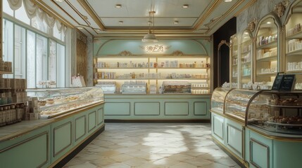 Elegant French Bakery Interior Design