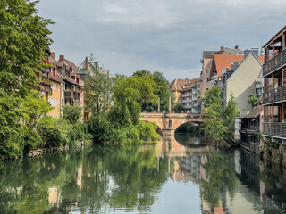 The Obere Karlsbrücke (upper Charles bridge) in Nuremberg