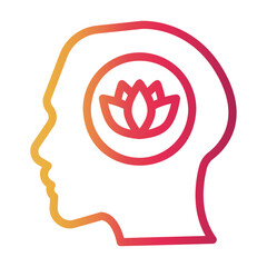 Fototapeta premium relaxation Line Gradient Icon