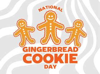 National Gingerbread cookie day with delicious gingerbread cookies