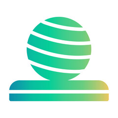 balance ball Gradient icon