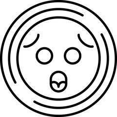 Fototapeta premium Anxious with Sweat Icon