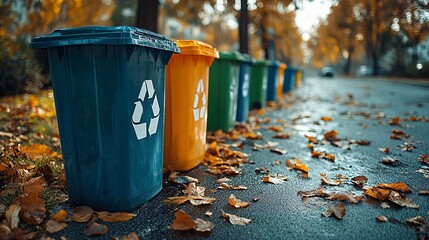 Innovative smart waste management system display showing optimized collection routes, enhancing efficiency and environmental sustainability 