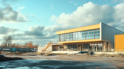 Obraz premium building in the city