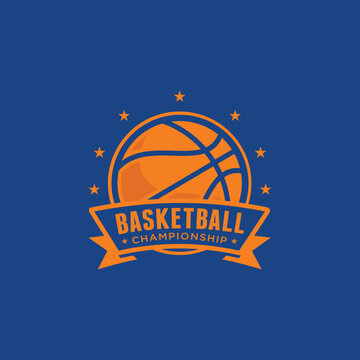 Basketball logo template vector illustration