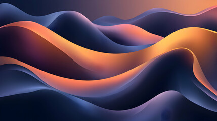 Abstract background with colorful, fluid, wavy shapes.