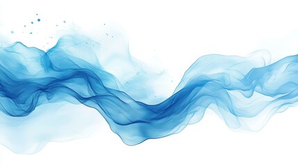 Obraz premium Abstract digital art piece white background It features ocean water wave
