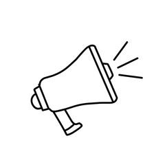 Megaphone line icon