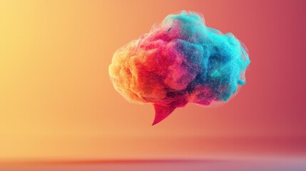 Creative communication concept abstract design digital art colorful environment innovative viewpoint