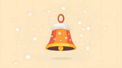 Christmas Bell Flat illustration