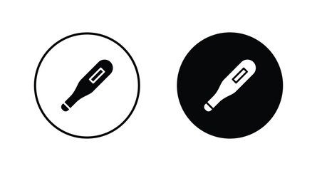 thermometer icon set vector