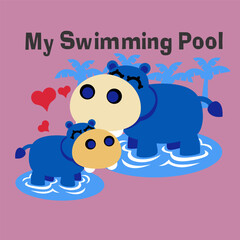 Cute Cartoon illustration designs are suitable for children's t-shirt designs, screen printed t-shirts, greeting cards and others.	
