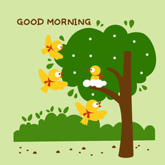 Cute Cartoon illustration designs are suitable for children's t-shirt designs, screen printed t-shirts, greeting cards and others.	
