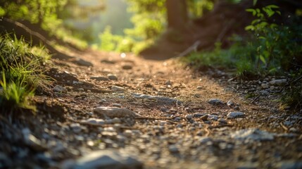 A scenic hiking trail offering an opportunity to enjoy nature and get some exercise while engaging in introspection.