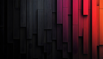 Fototapeta premium Modern Gradient Wood Panel Background with Dark and Vibrant Tones