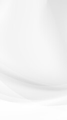 Abstract White Background with Gentle Curved Lines