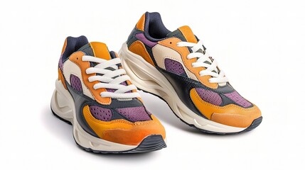 Sport Sneakers in Vibrant Color Combination Featuring a Unique Design and Modern Aesthetic Ideal for Casual Wear and Active Lifestyle
