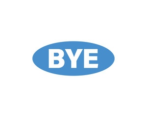 BYE logo design vector template. BYE