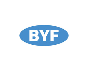 Fototapeta premium BYF logo design vector template. BYF