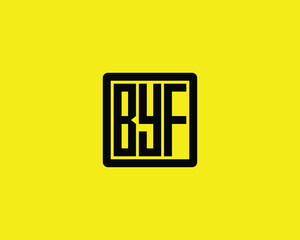 BYF logo design vector template. BYF