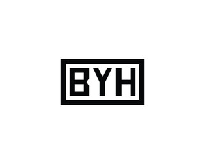 BYH Logo design vector template. BYH
