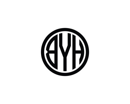 BYH Logo design vector template. BYH