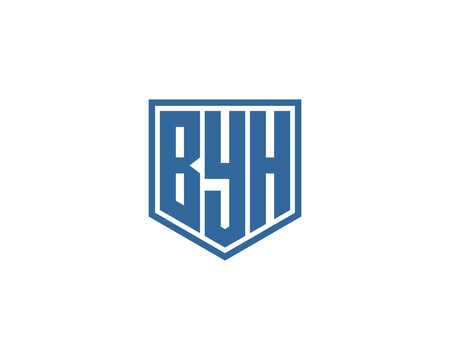 BYH Logo design vector template. BYH