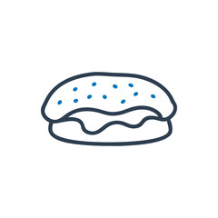 Deli Hoagie Sandwich Icon