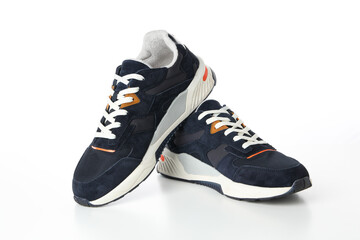 PNG,Stylish sneakers, isolated on white background