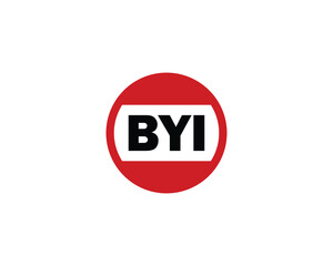 BYI logo design vector template. BYI