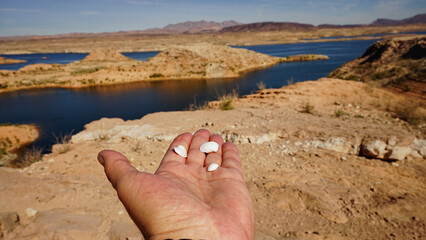 Unbelievable stunning views of Lake Mead in November weather  