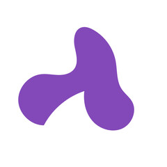 Green purple abstract shapes vectors