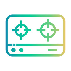 Fototapeta premium stove Line Gradient Icon