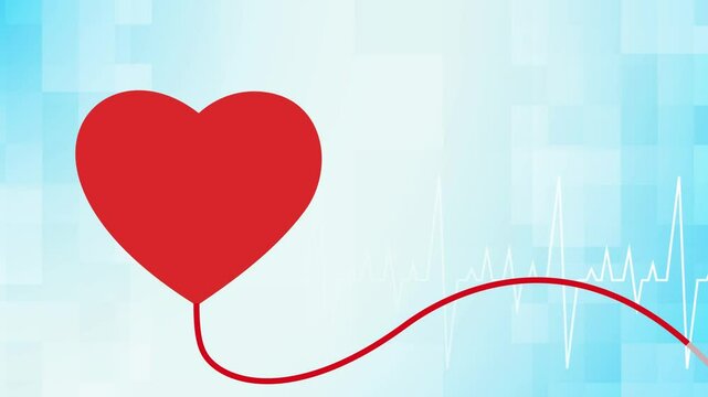Blood bag giving with a Smiling heart. blood donation day for poster, banner, and background. animated flat cartoon design concept.
