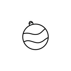 hanging balls christmas tree decoration christmas theme icon graphic illustration outline drawing art