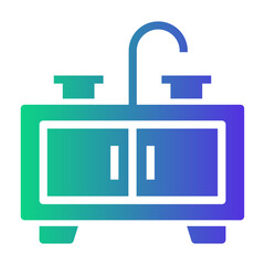 kitchen sink Gradient icon