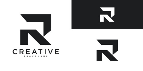 Modern letter R logo design vector template. Premium Vector