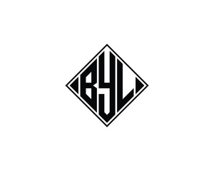 BYL logo design vector template. BYL