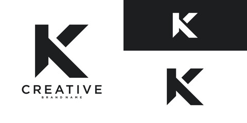 Modern letter K logo design vector template. Premium Vector